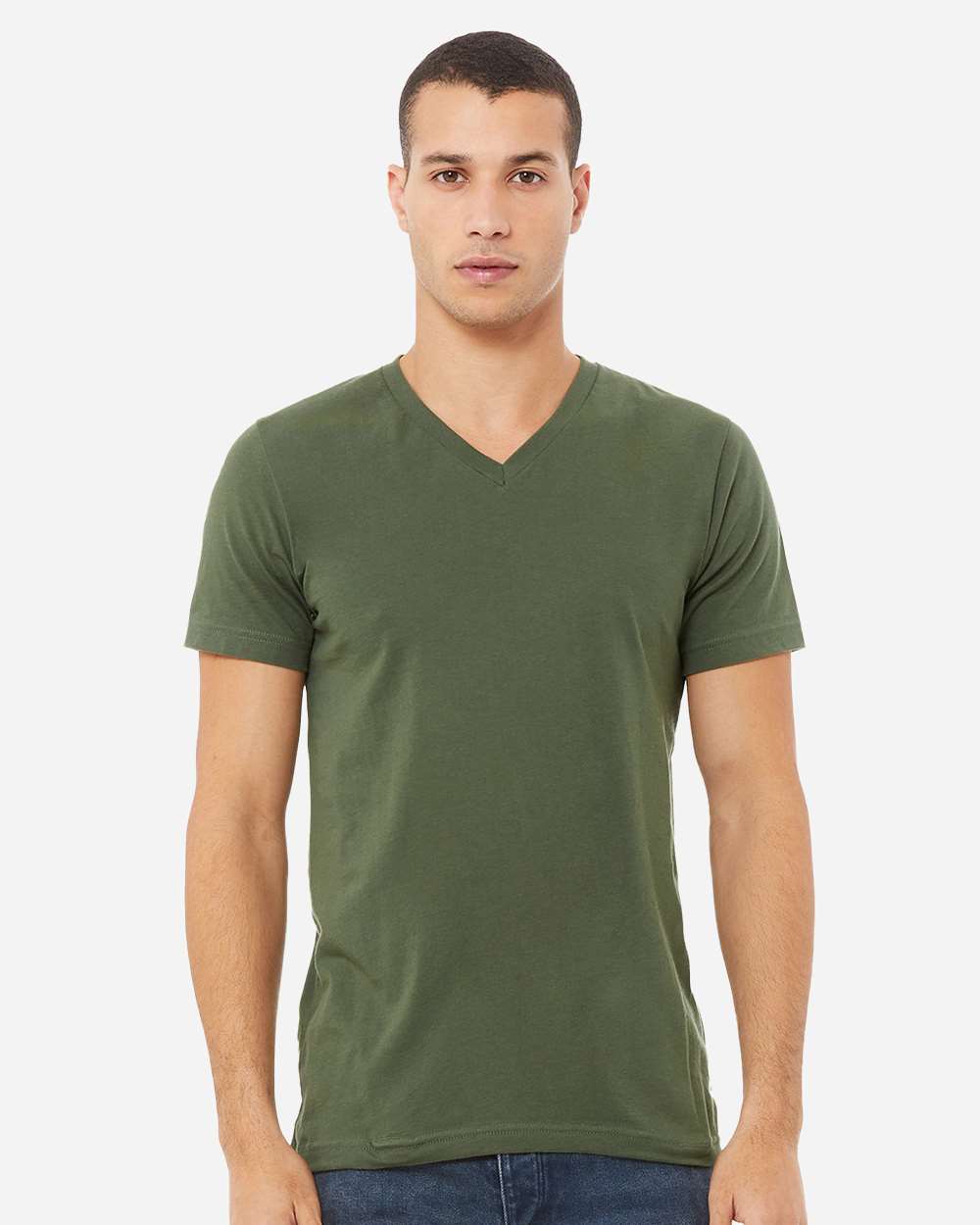 BELLA + CANVAS-3005-Jersey V-Neck Tee - Image 44