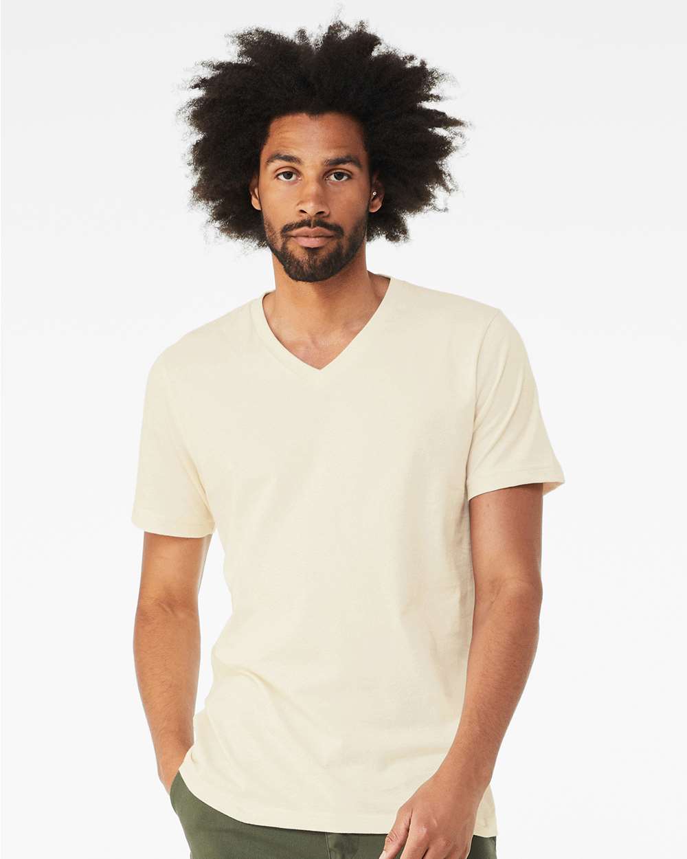 BELLA + CANVAS-3005-Jersey V-Neck Tee - Image 55