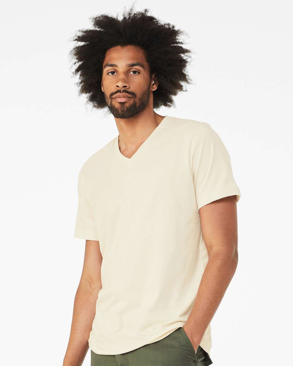 BELLA + CANVAS-3005-Jersey V-Neck Tee - Image 56