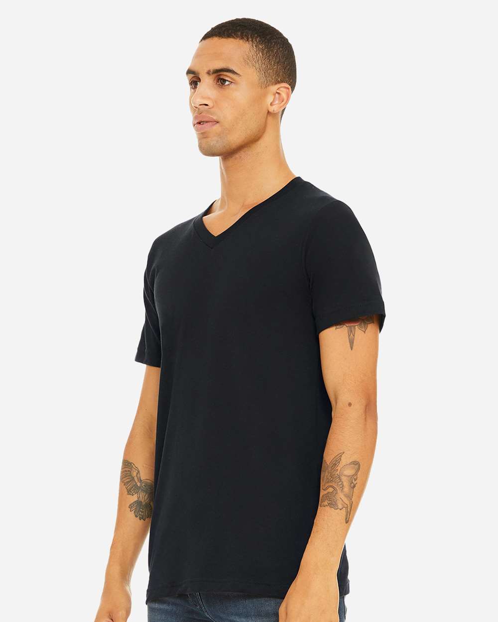 BELLA + CANVAS-3005-Jersey V-Neck Tee - Image 86