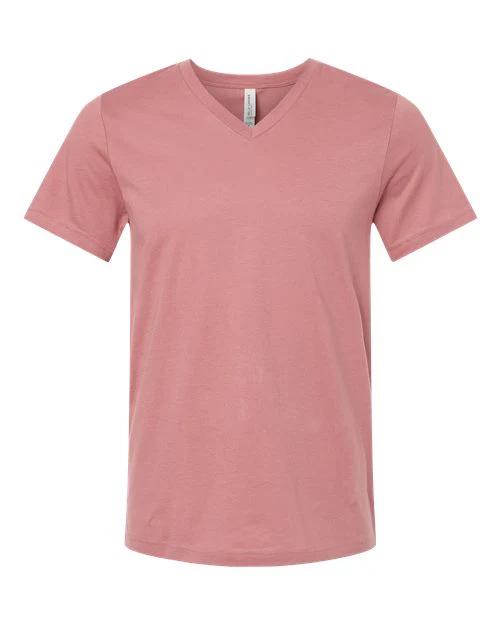 BELLA + CANVAS-3005-Jersey V-Neck Tee - Image 94