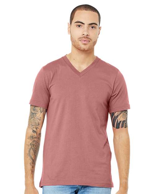 BELLA + CANVAS-3005-Jersey V-Neck Tee - Image 96