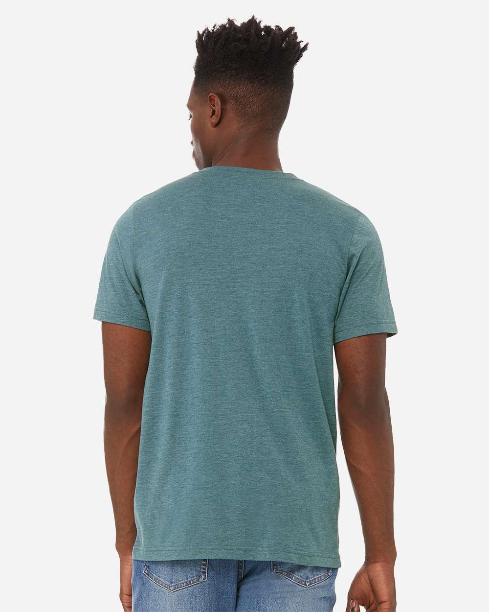 BELLA + CANVAS-3005CVC-Heather CVC V-Neck Tee - Image 22