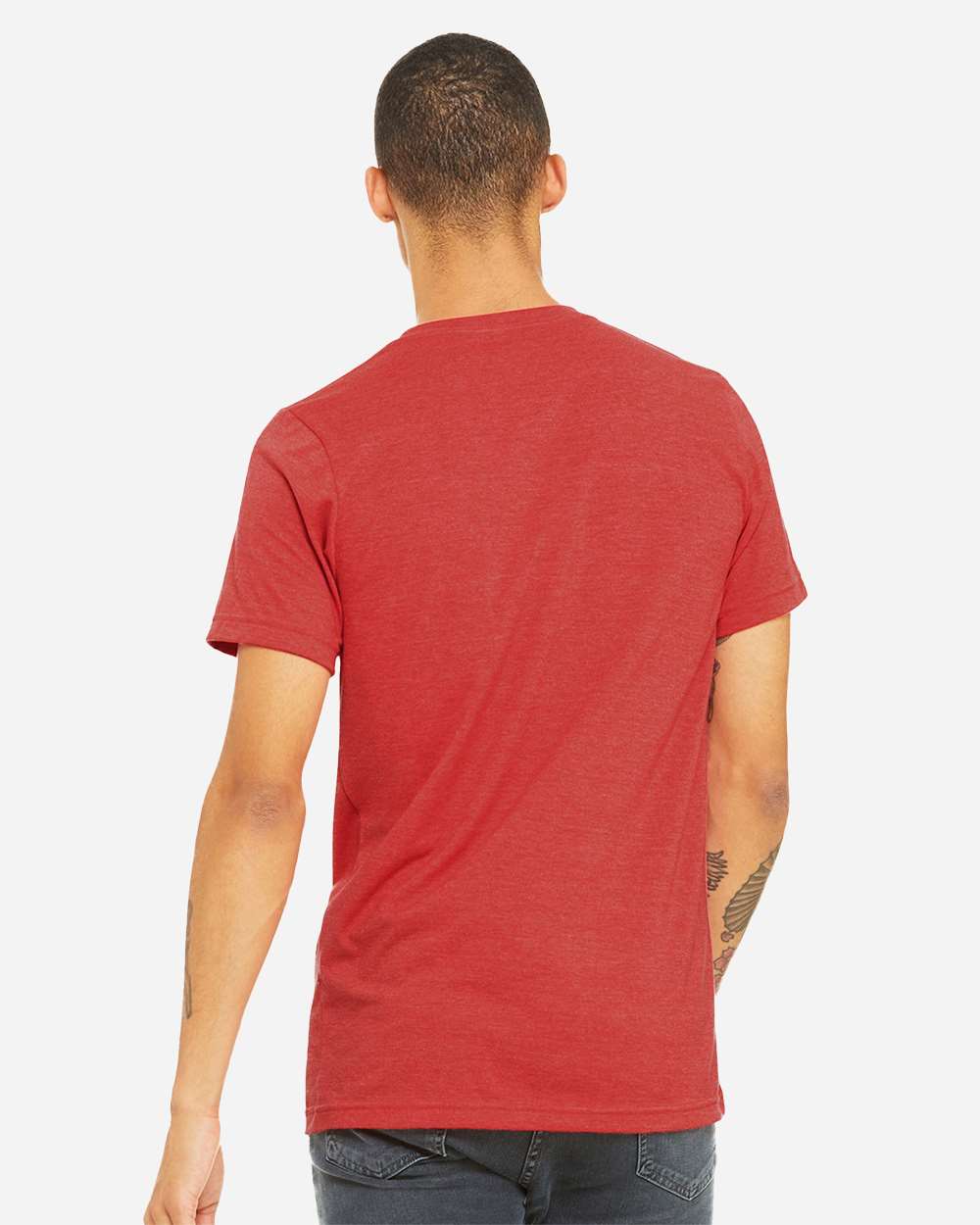 BELLA + CANVAS-3005CVC-Heather CVC V-Neck Tee - Image 52