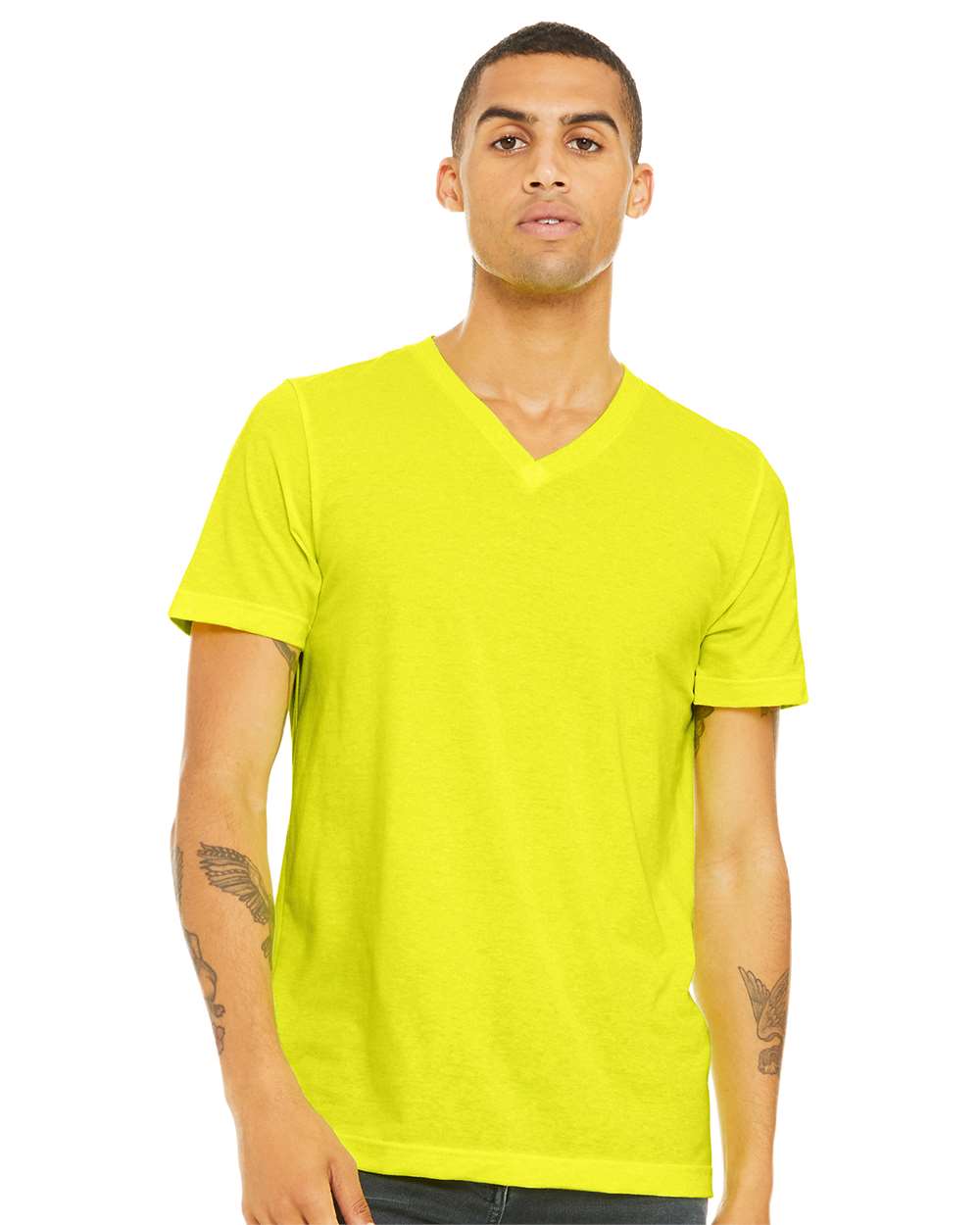 BELLA + CANVAS-3005CVC-Heather CVC V-Neck Tee - Image 74
