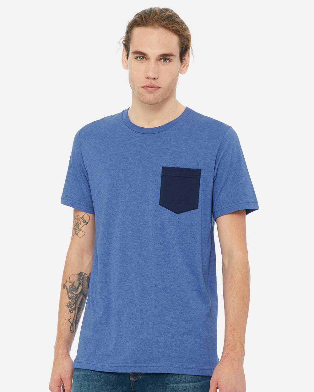 BELLA + CANVAS-3021-Jersey Pocket Tee - Image 17