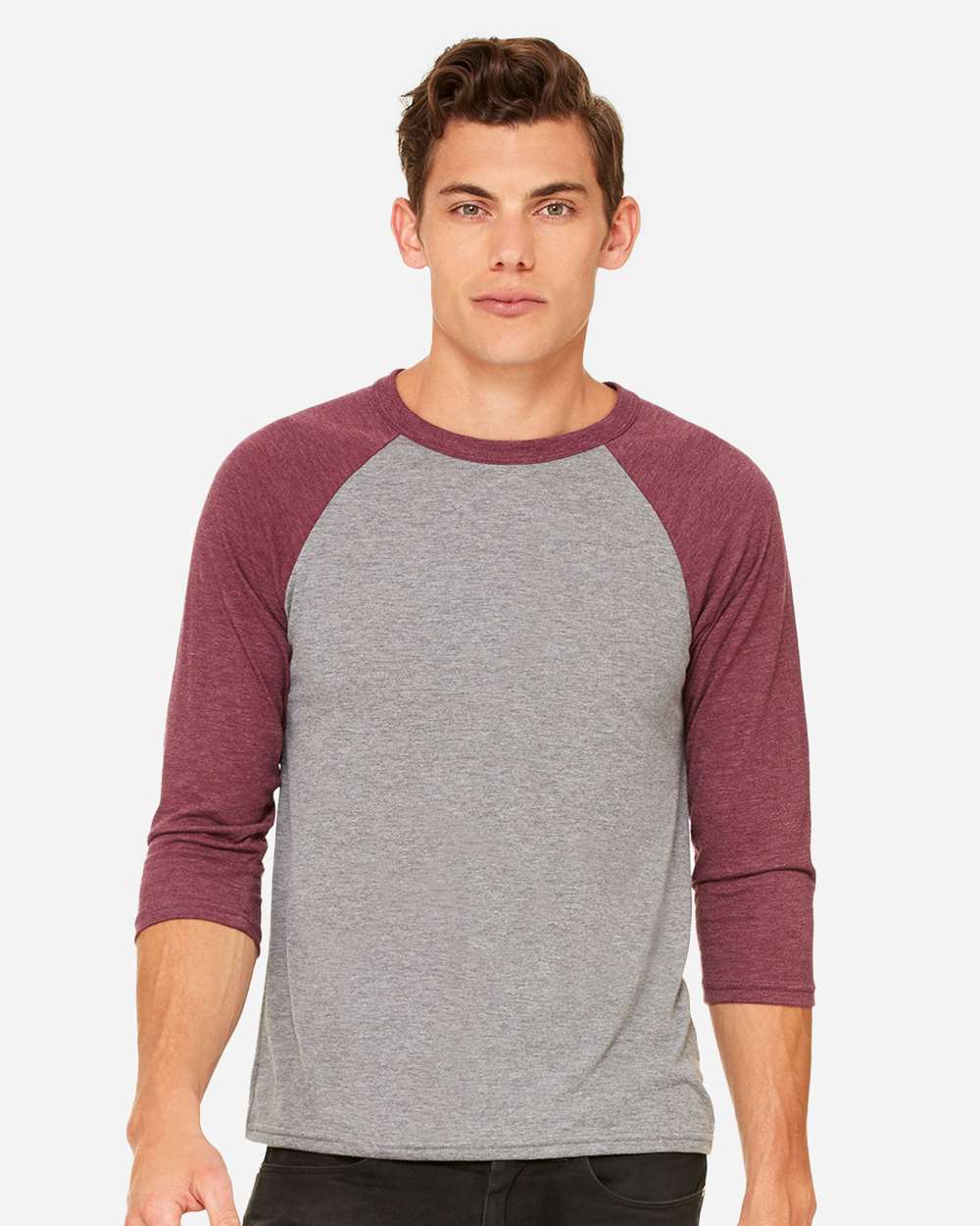 BELLA + CANVAS-3200-Three-Quarter Sleeve Baseball Tee - Image 29