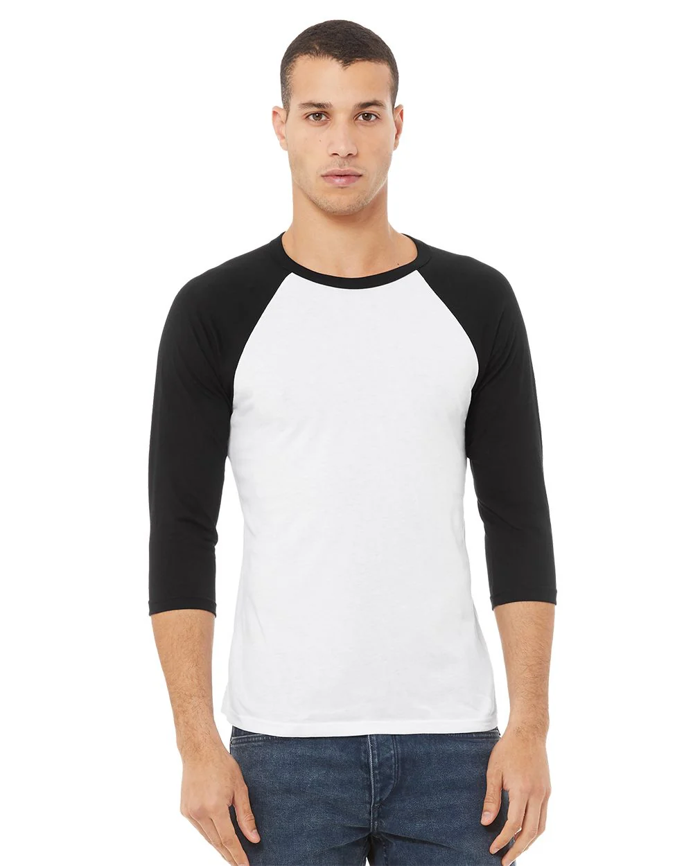 BELLA + CANVAS-3200-Three-Quarter Sleeve Baseball Tee - Image 4