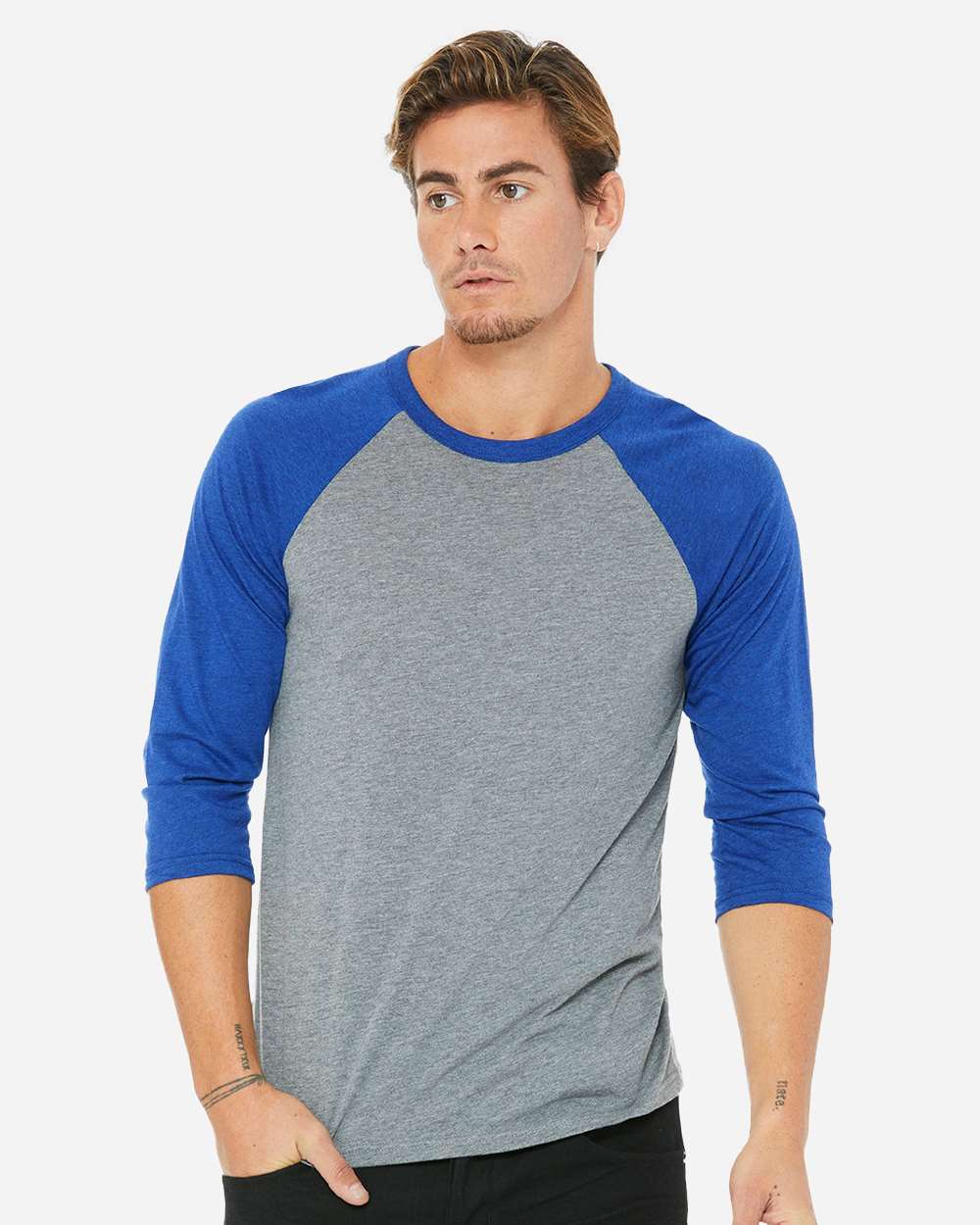 BELLA + CANVAS-3200-Three-Quarter Sleeve Baseball Tee - Image 40