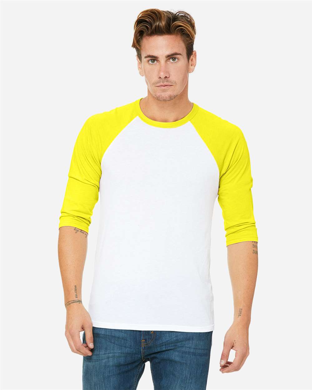 BELLA + CANVAS-3200-Three-Quarter Sleeve Baseball Tee - Image 76