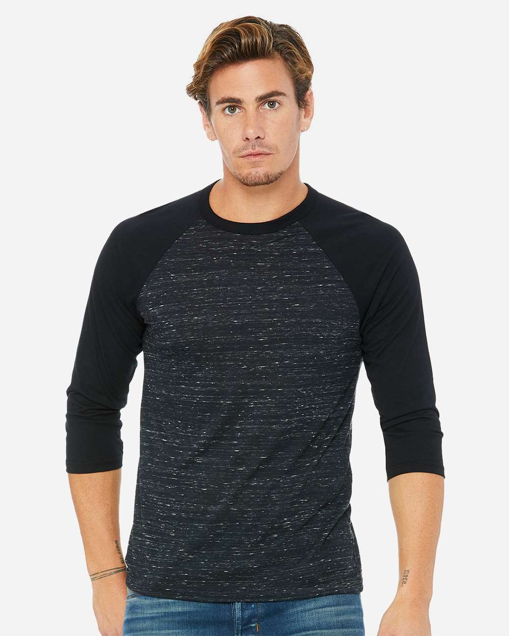 BELLA + CANVAS-3200-Three-Quarter Sleeve Baseball Tee - Image 8