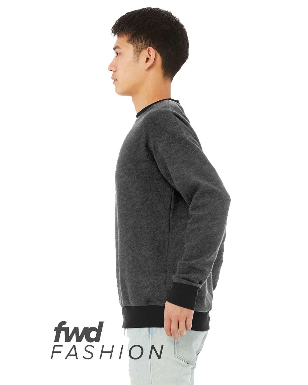 BELLA + CANVAS-3345-FWD Fashion Sueded Drop Shoulder Sweatshirt - Image 4