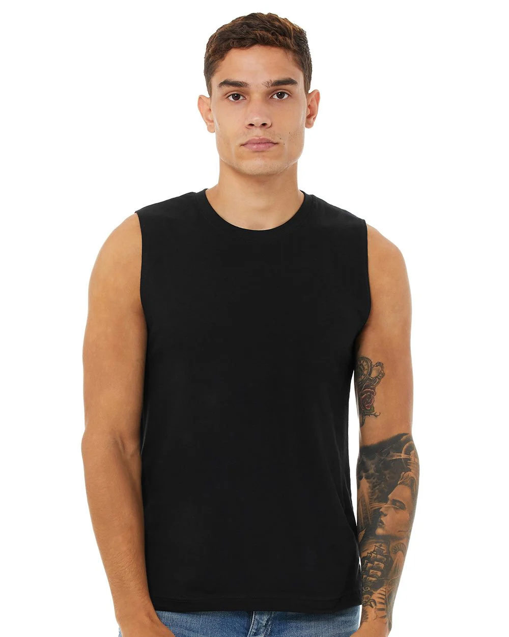 BELLA + CANVAS-3483-Jersey Muscle Tank - Image 4
