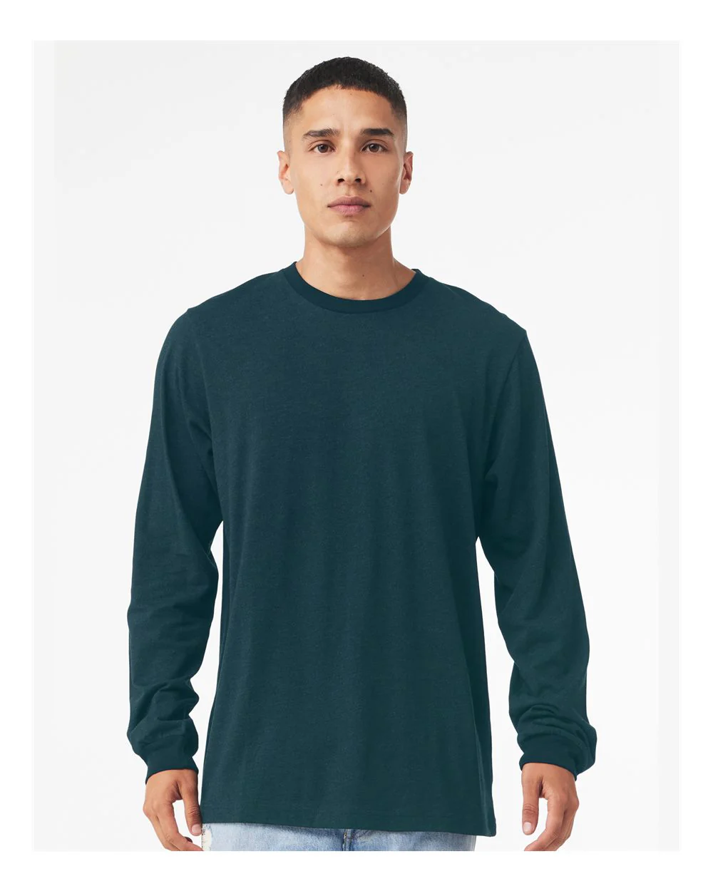 BELLA + CANVAS-3501-Jersey Long Sleeve Tee - Image 11