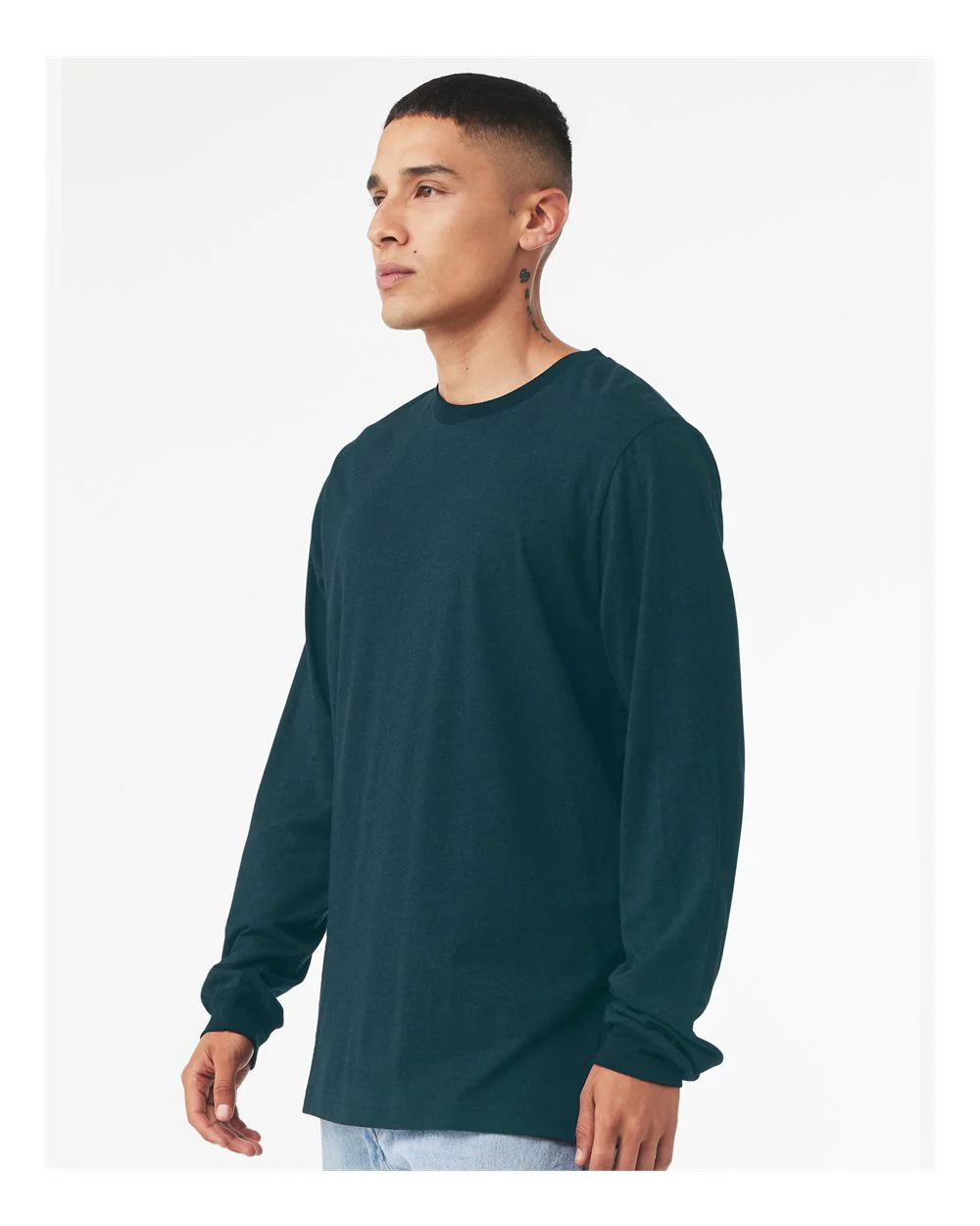 BELLA + CANVAS-3501-Jersey Long Sleeve Tee - Image 12