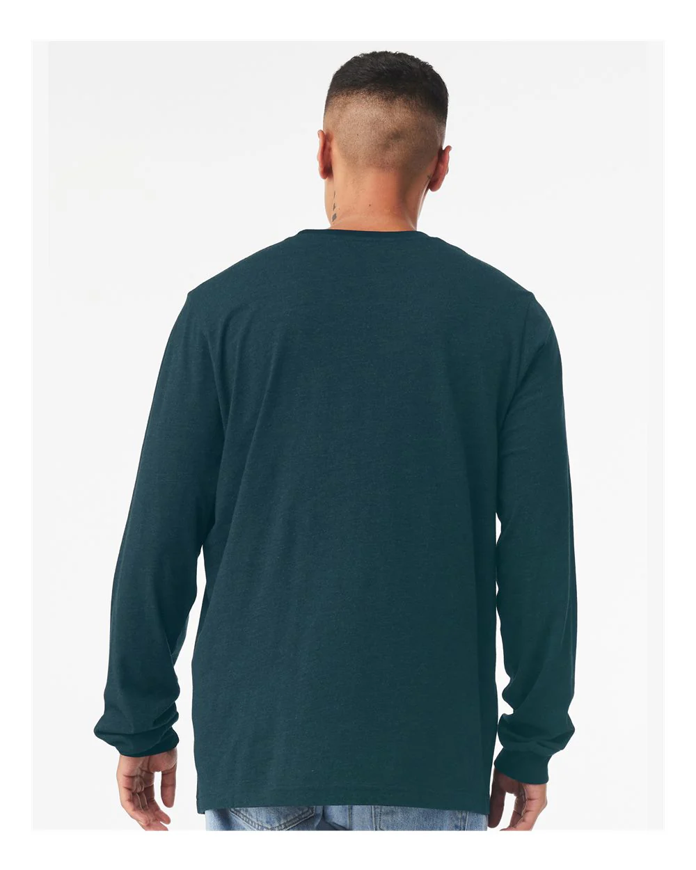 BELLA + CANVAS-3501-Jersey Long Sleeve Tee - Image 13