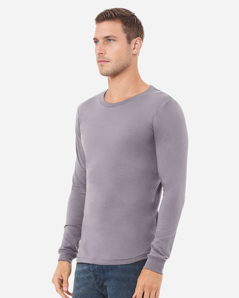BELLA + CANVAS-3501-Jersey Long Sleeve Tee - Image 168