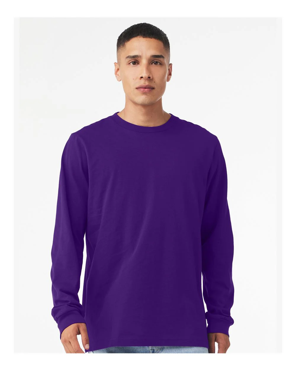 BELLA + CANVAS-3501-Jersey Long Sleeve Tee - Image 182