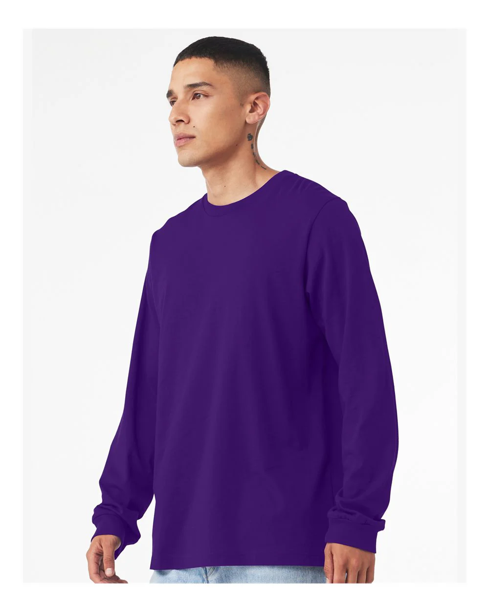 BELLA + CANVAS-3501-Jersey Long Sleeve Tee - Image 183