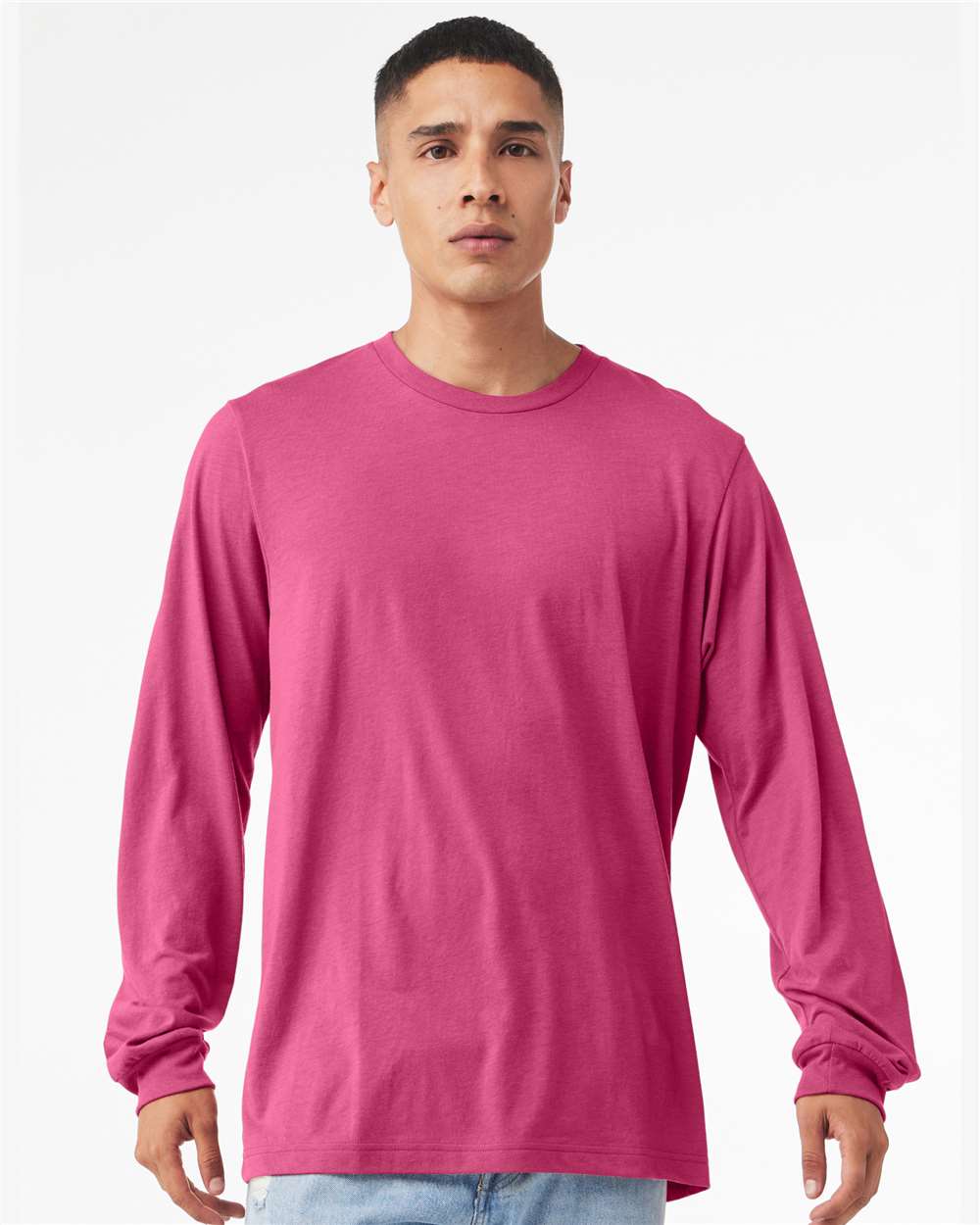 BELLA + CANVAS-3501-Jersey Long Sleeve Tee - Image 23
