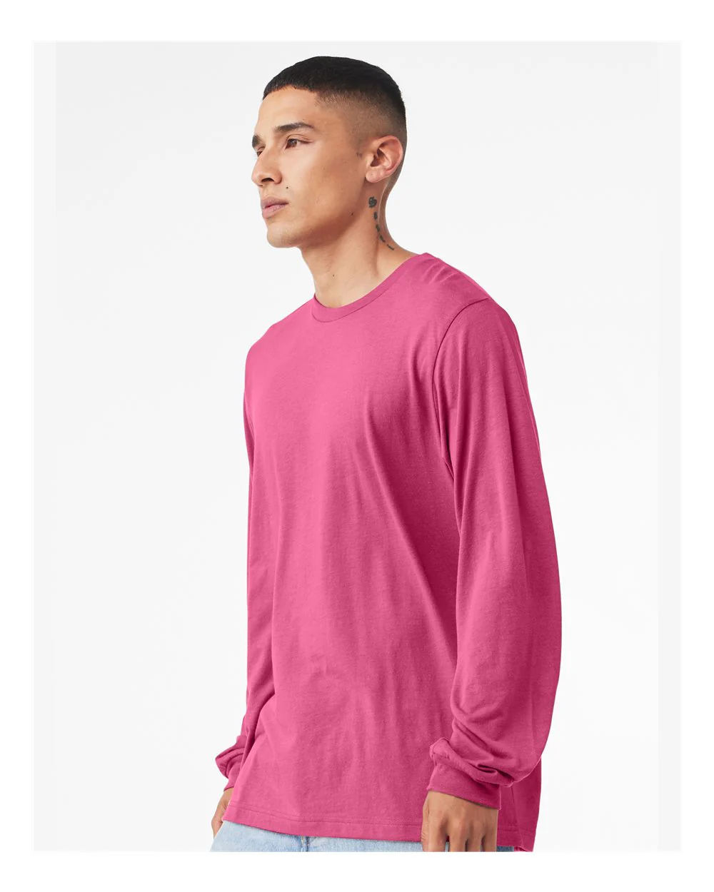 BELLA + CANVAS-3501-Jersey Long Sleeve Tee - Image 24