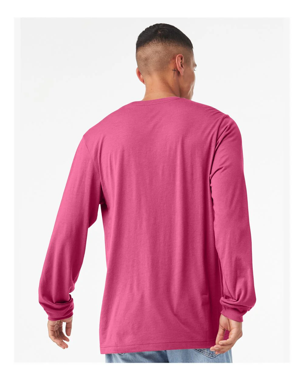 BELLA + CANVAS-3501-Jersey Long Sleeve Tee - Image 25