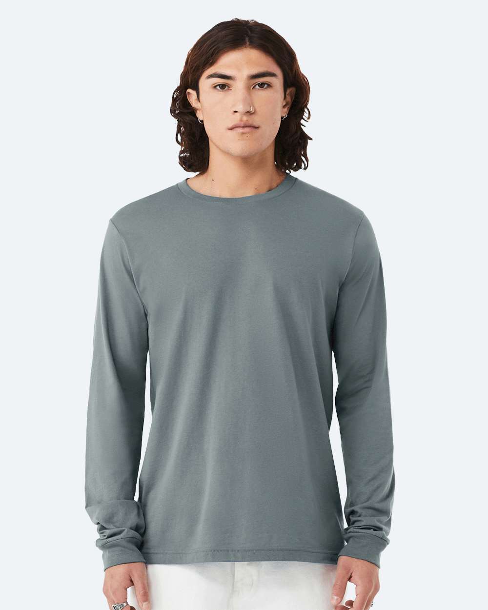BELLA + CANVAS-3501-Jersey Long Sleeve Tee - Image 32