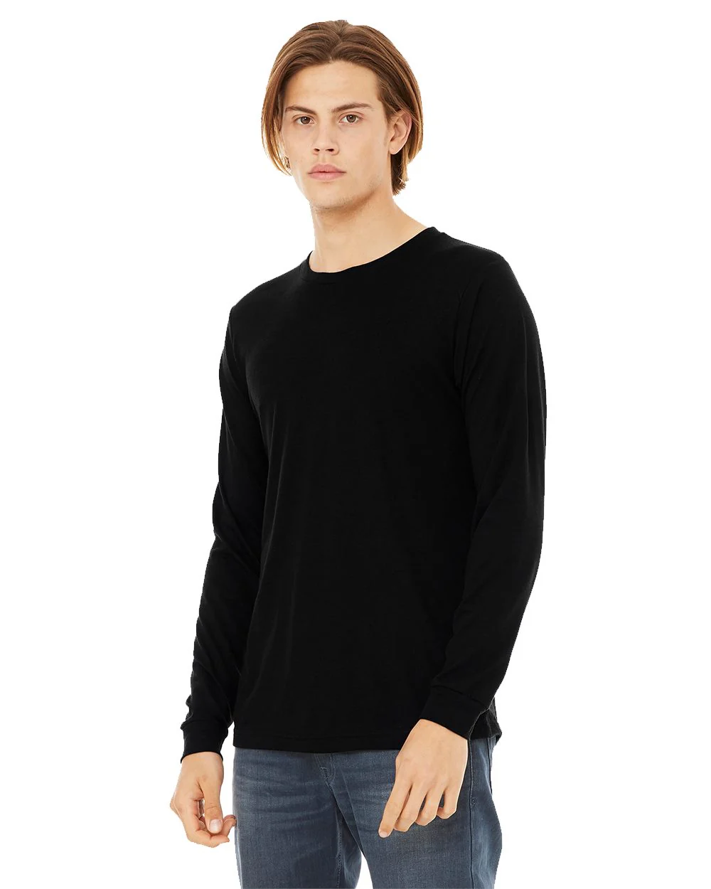 BELLA + CANVAS-3501-Jersey Long Sleeve Tee - Image 4