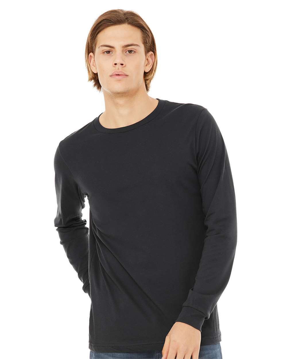 BELLA + CANVAS-3501-Jersey Long Sleeve Tee - Image 62