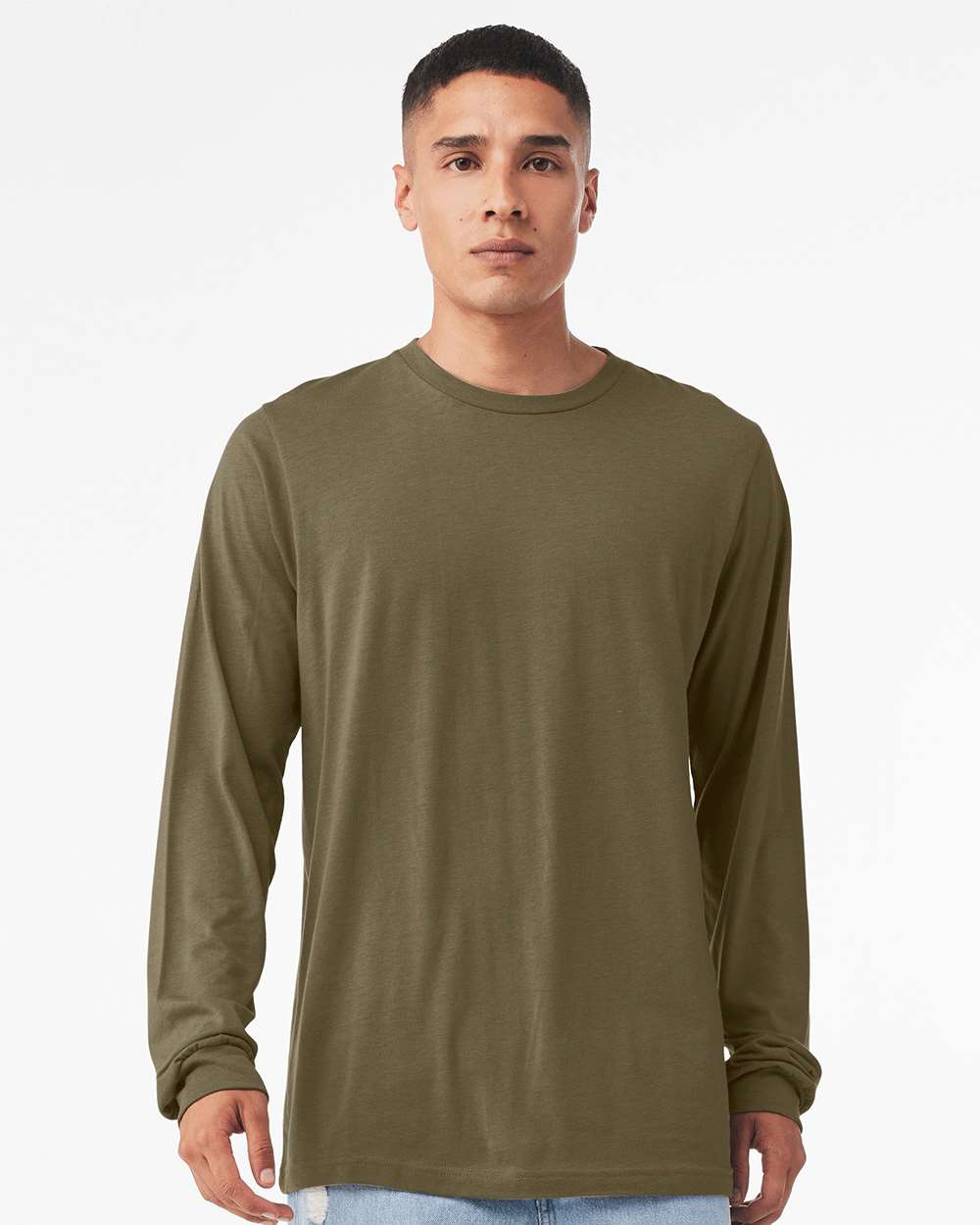 BELLA + CANVAS-3501CVC-Heather CVC Long Sleeve Tee - Image 107
