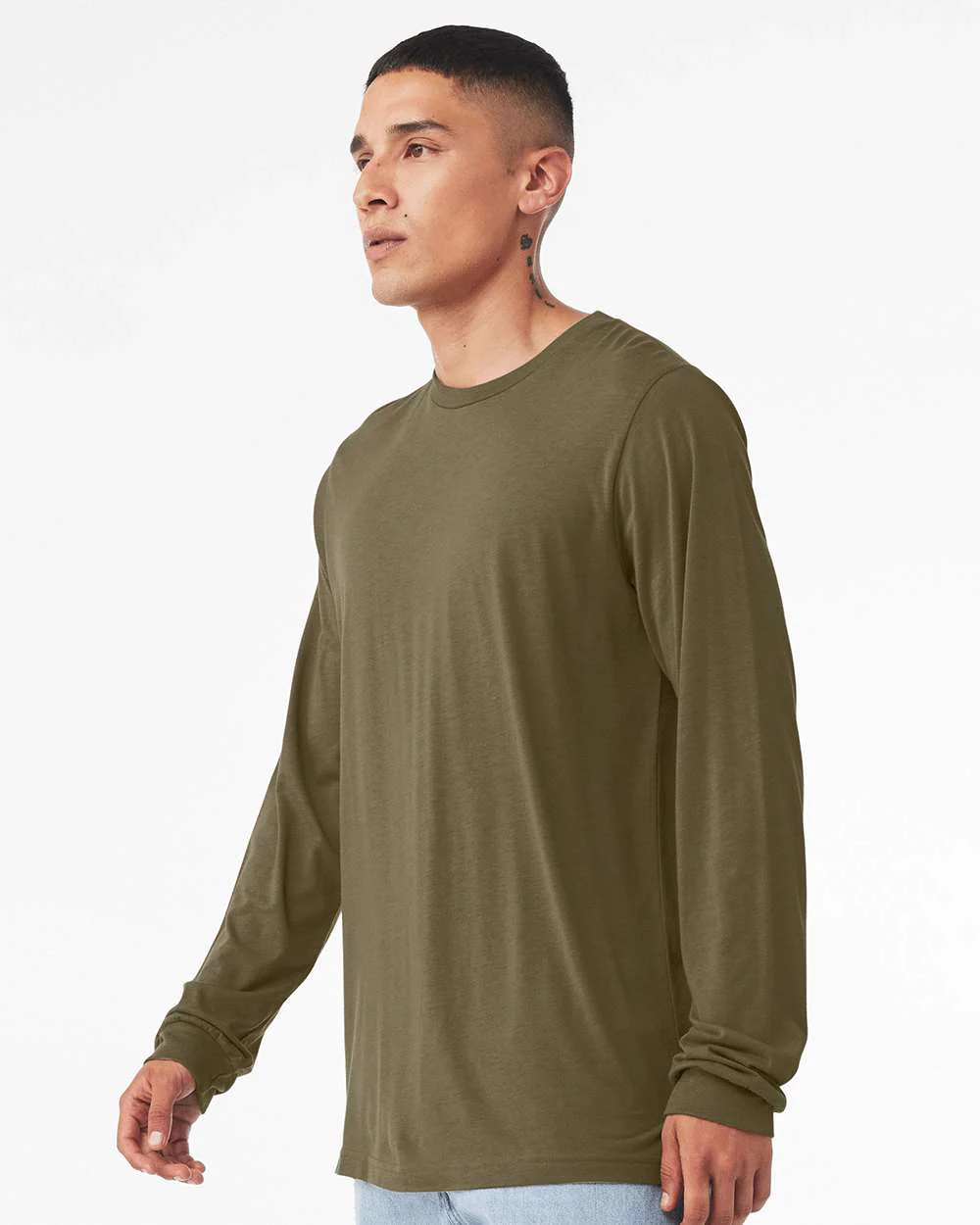 BELLA + CANVAS-3501CVC-Heather CVC Long Sleeve Tee - Image 108