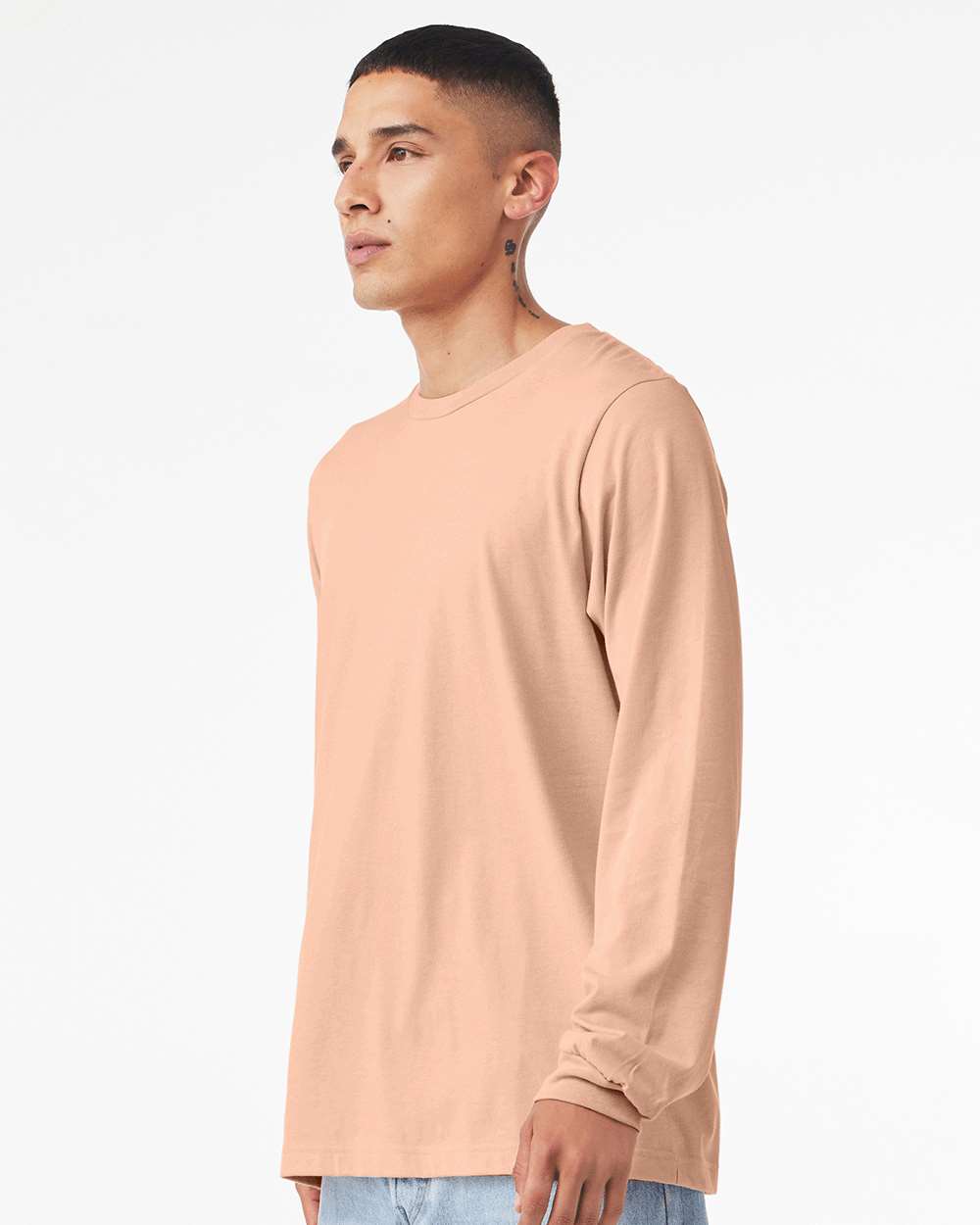 BELLA + CANVAS-3501CVC-Heather CVC Long Sleeve Tee - Image 114
