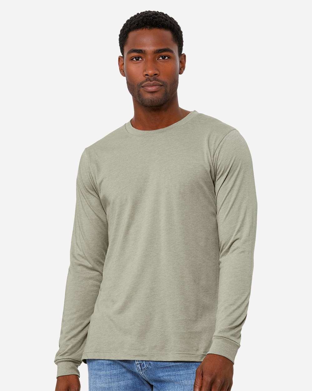 BELLA + CANVAS-3501CVC-Heather CVC Long Sleeve Tee - Image 131