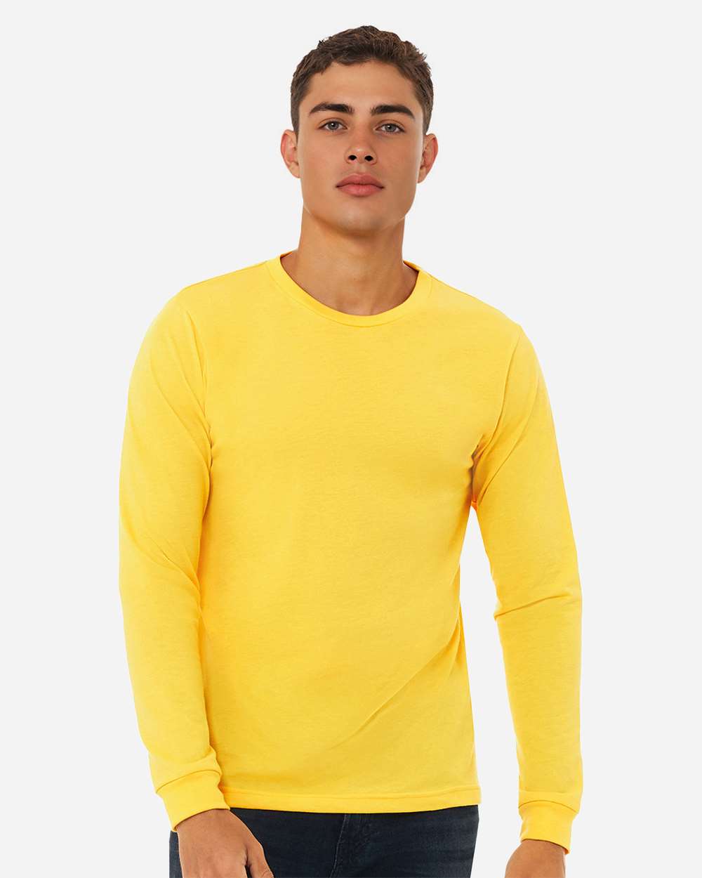 BELLA + CANVAS-3501CVC-Heather CVC Long Sleeve Tee - Image 143