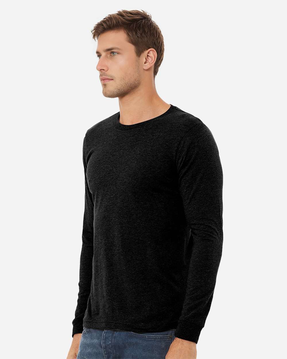 BELLA + CANVAS-3501CVC-Heather CVC Long Sleeve Tee - Image 150