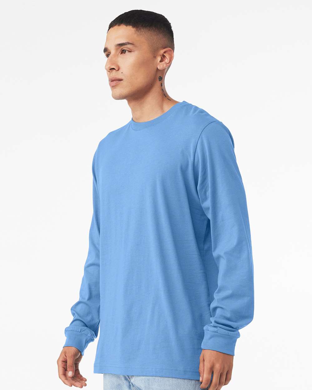 BELLA + CANVAS-3501CVC-Heather CVC Long Sleeve Tee - Image 24