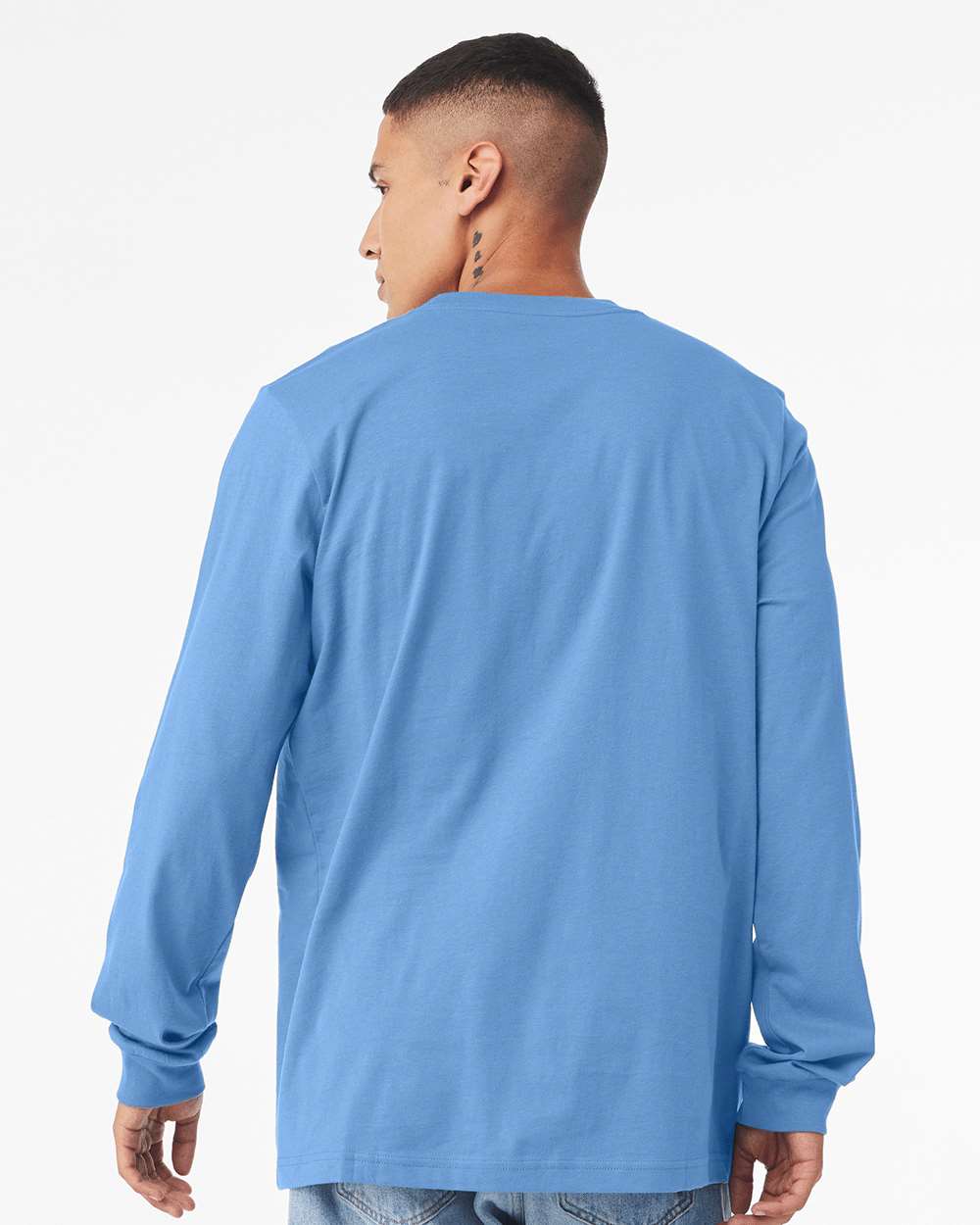 BELLA + CANVAS-3501CVC-Heather CVC Long Sleeve Tee - Image 25