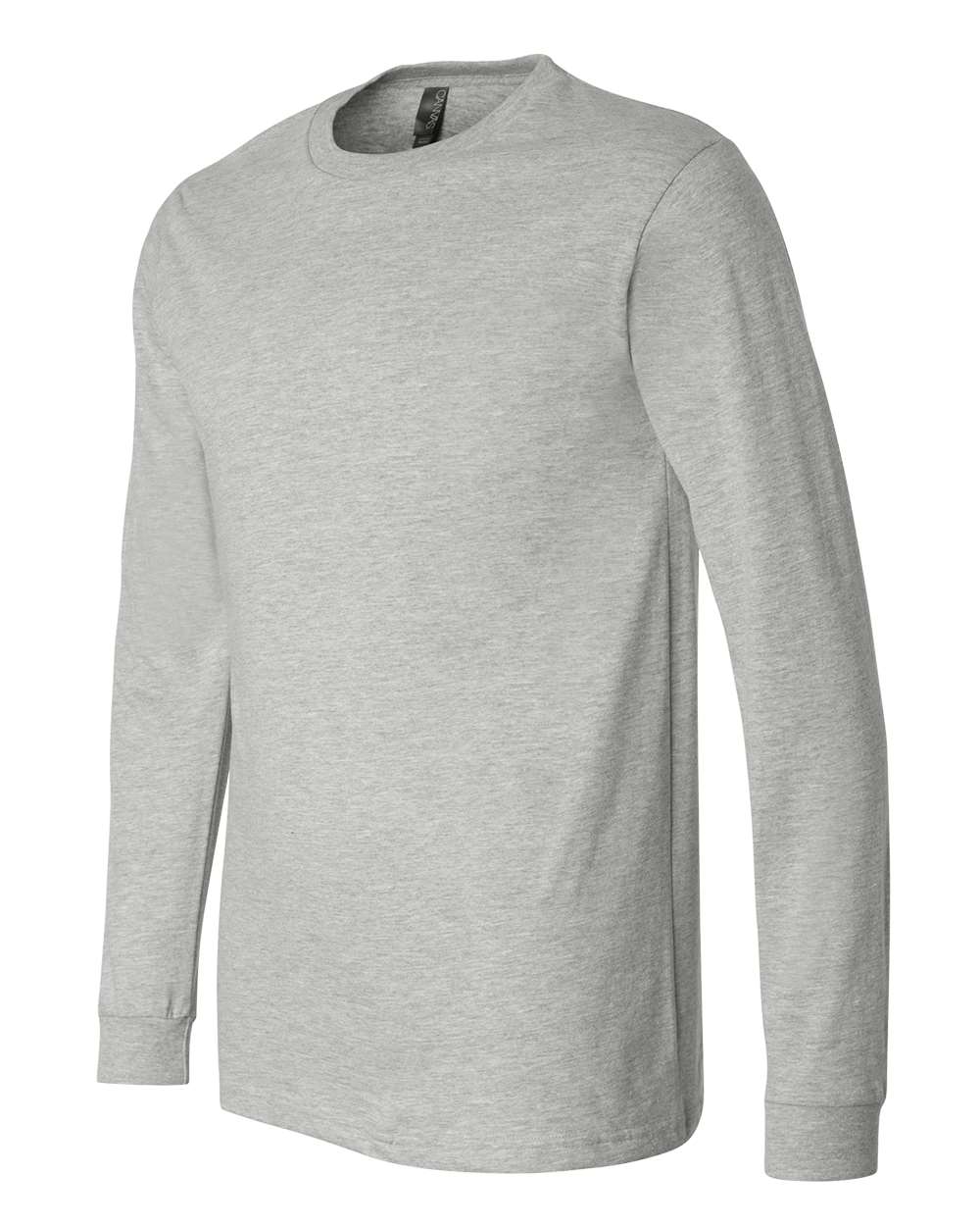 BELLA + CANVAS-3501CVC-Heather CVC Long Sleeve Tee - Image 3