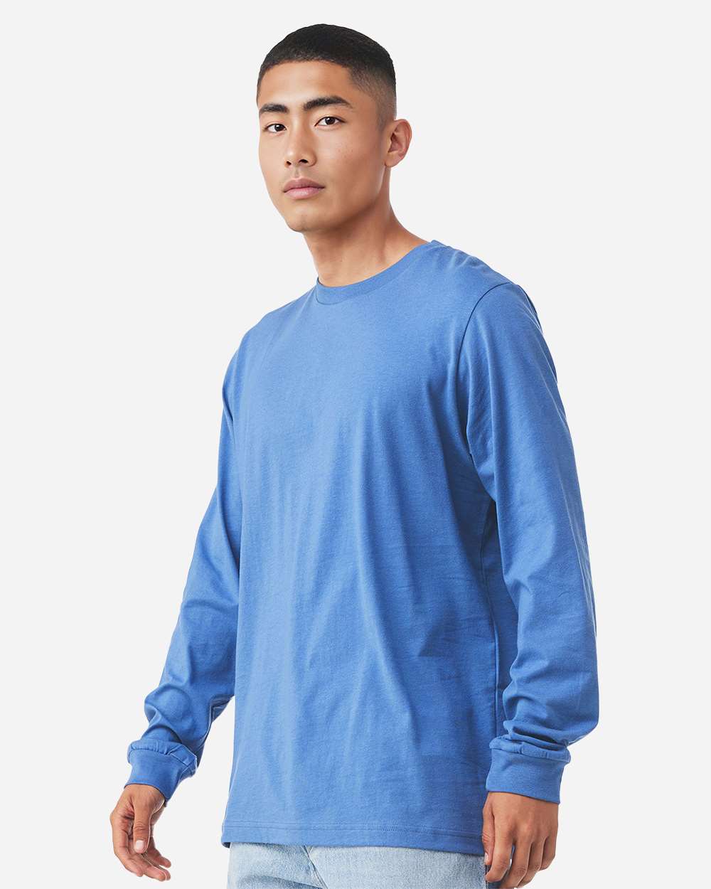 BELLA + CANVAS-3501CVC-Heather CVC Long Sleeve Tee - Image 36
