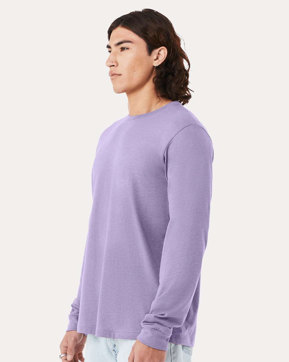 BELLA + CANVAS-3501CVC-Heather CVC Long Sleeve Tee - Image 42