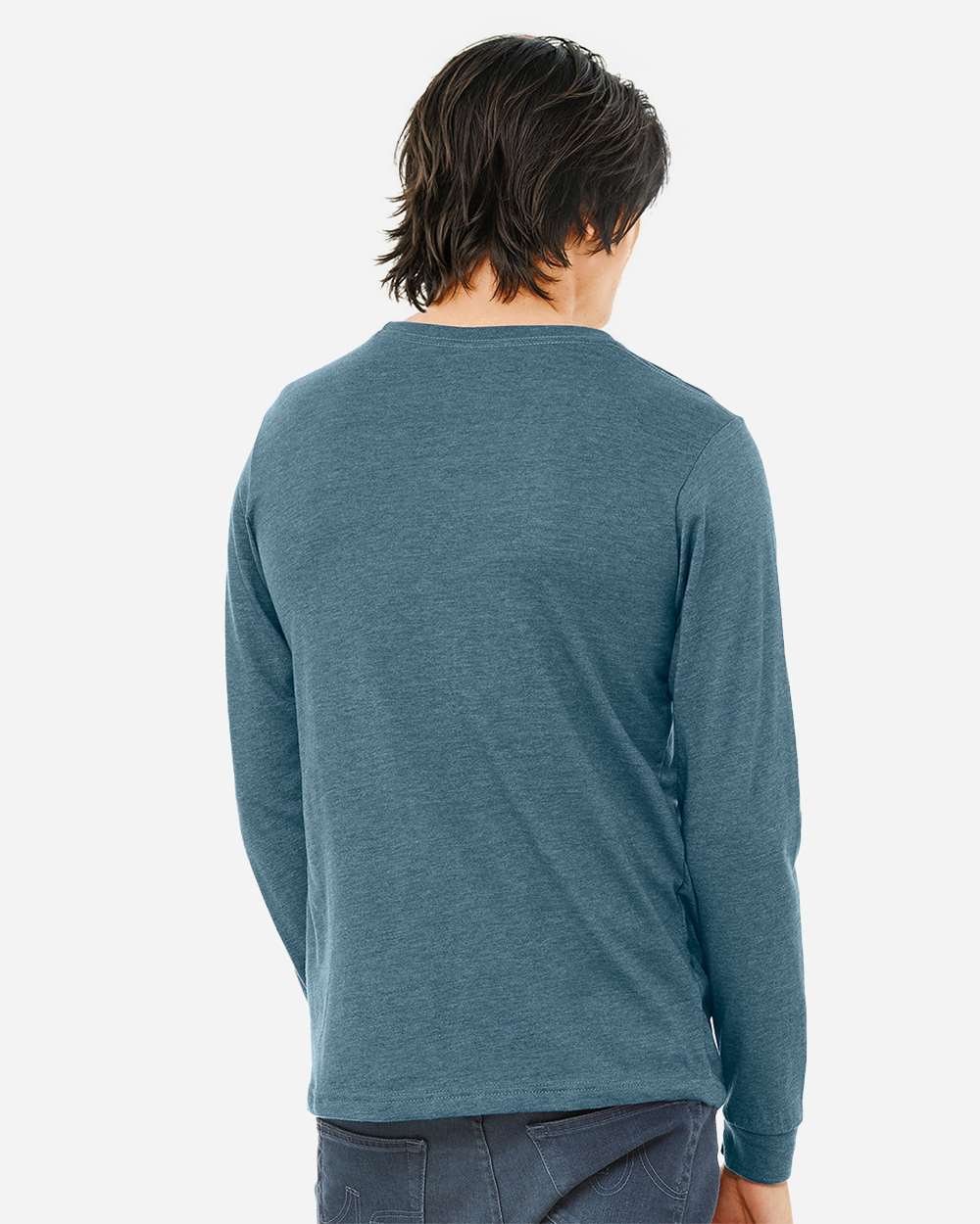 BELLA + CANVAS-3501CVC-Heather CVC Long Sleeve Tee - Image 49