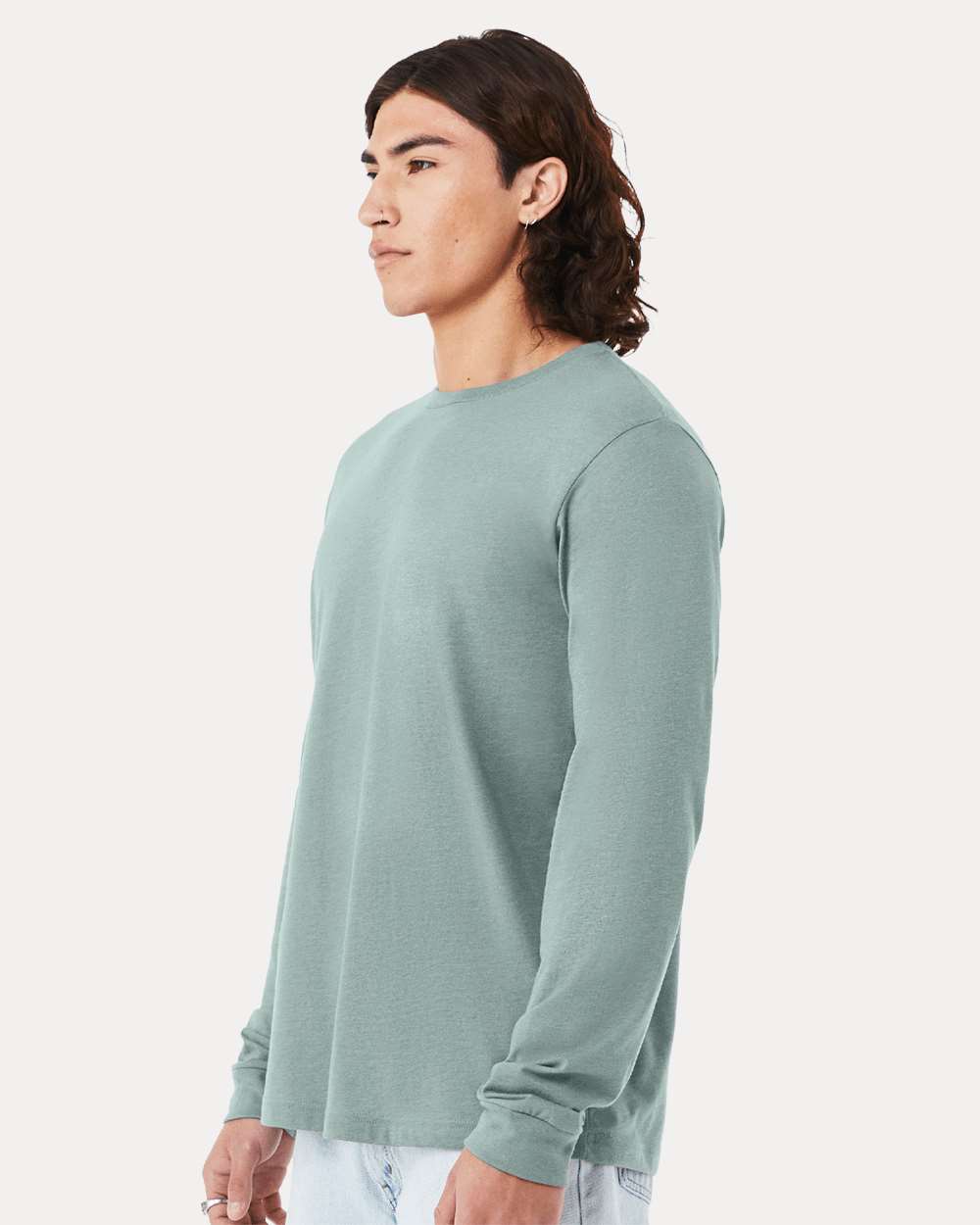 BELLA + CANVAS-3501CVC-Heather CVC Long Sleeve Tee - Image 54