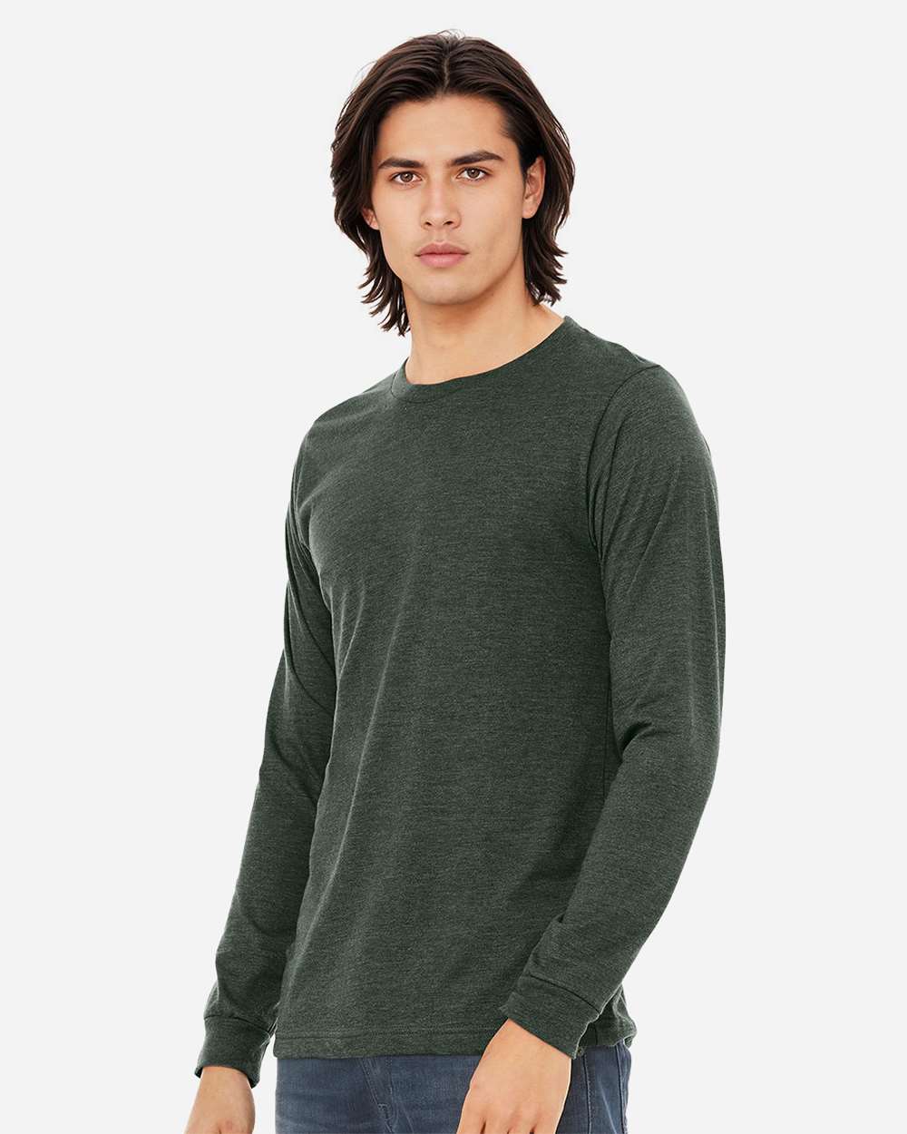 BELLA + CANVAS-3501CVC-Heather CVC Long Sleeve Tee - Image 60