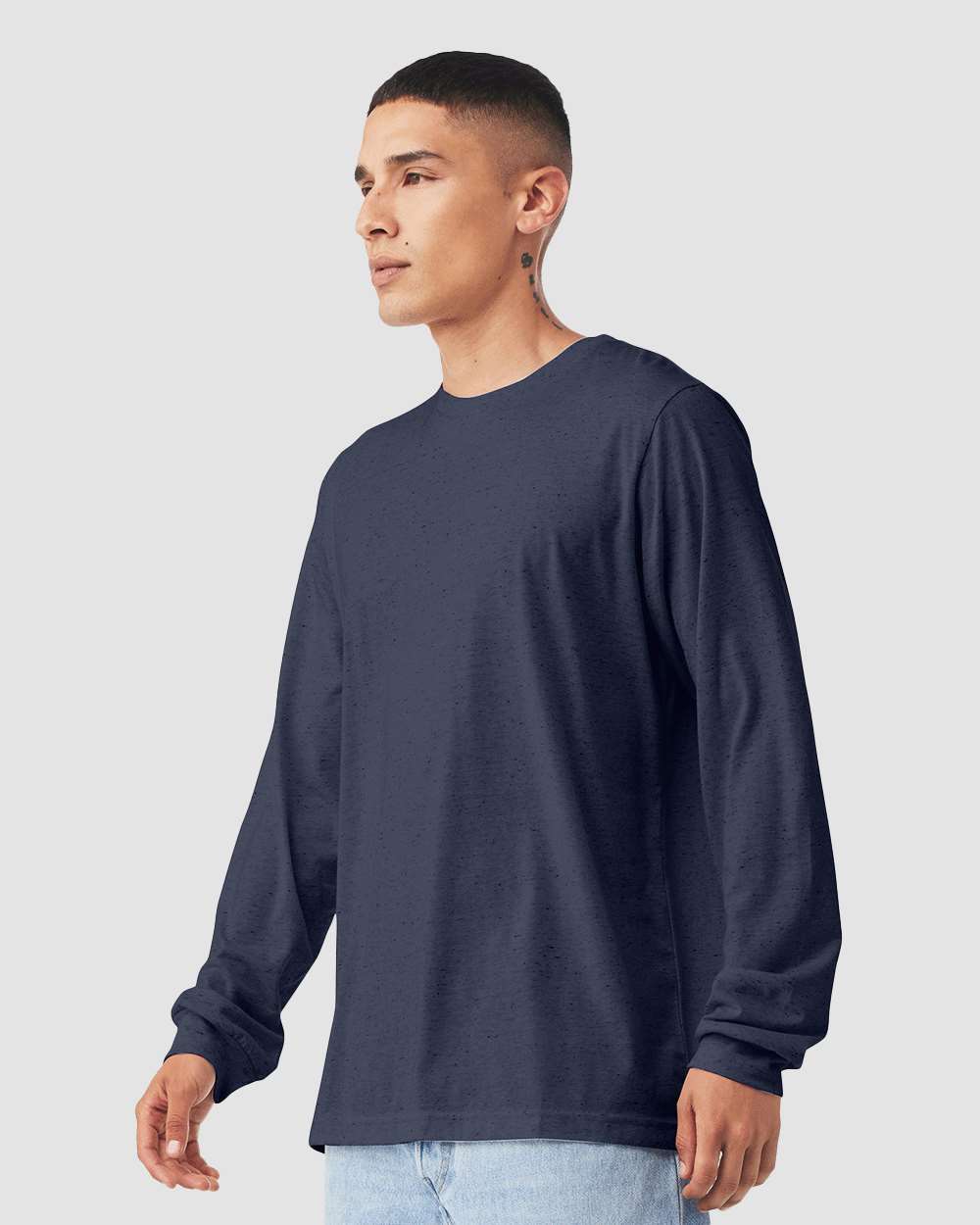 BELLA + CANVAS-3501CVC-Heather CVC Long Sleeve Tee - Image 81