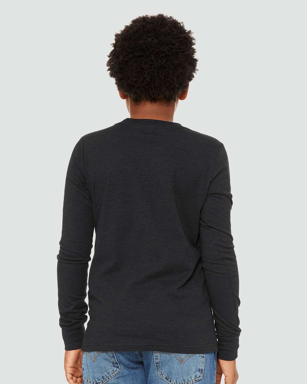 BELLA + CANVAS-3501YCVC-Youth Heather CVC Long Sleeve Tee - Image 10