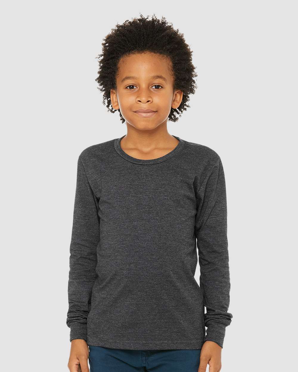 BELLA + CANVAS-3501YCVC-Youth Heather CVC Long Sleeve Tee - Image 14