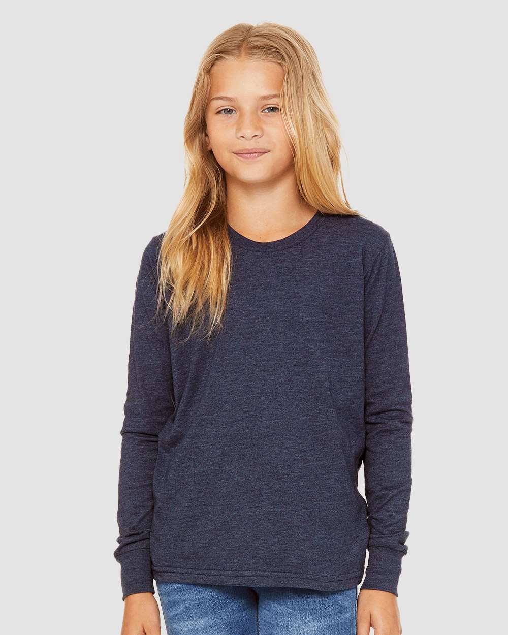 BELLA + CANVAS-3501YCVC-Youth Heather CVC Long Sleeve Tee - Image 26