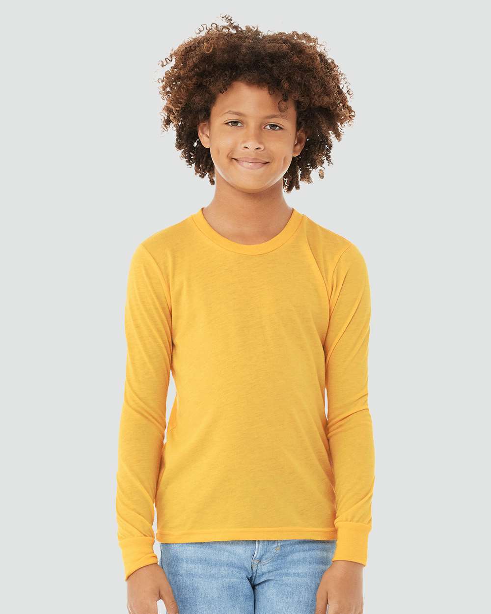 BELLA + CANVAS-3501YCVC-Youth Heather CVC Long Sleeve Tee - Image 32