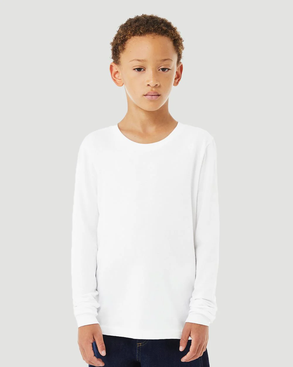 BELLA + CANVAS-3501YCVC-Youth Heather CVC Long Sleeve Tee - Image 4