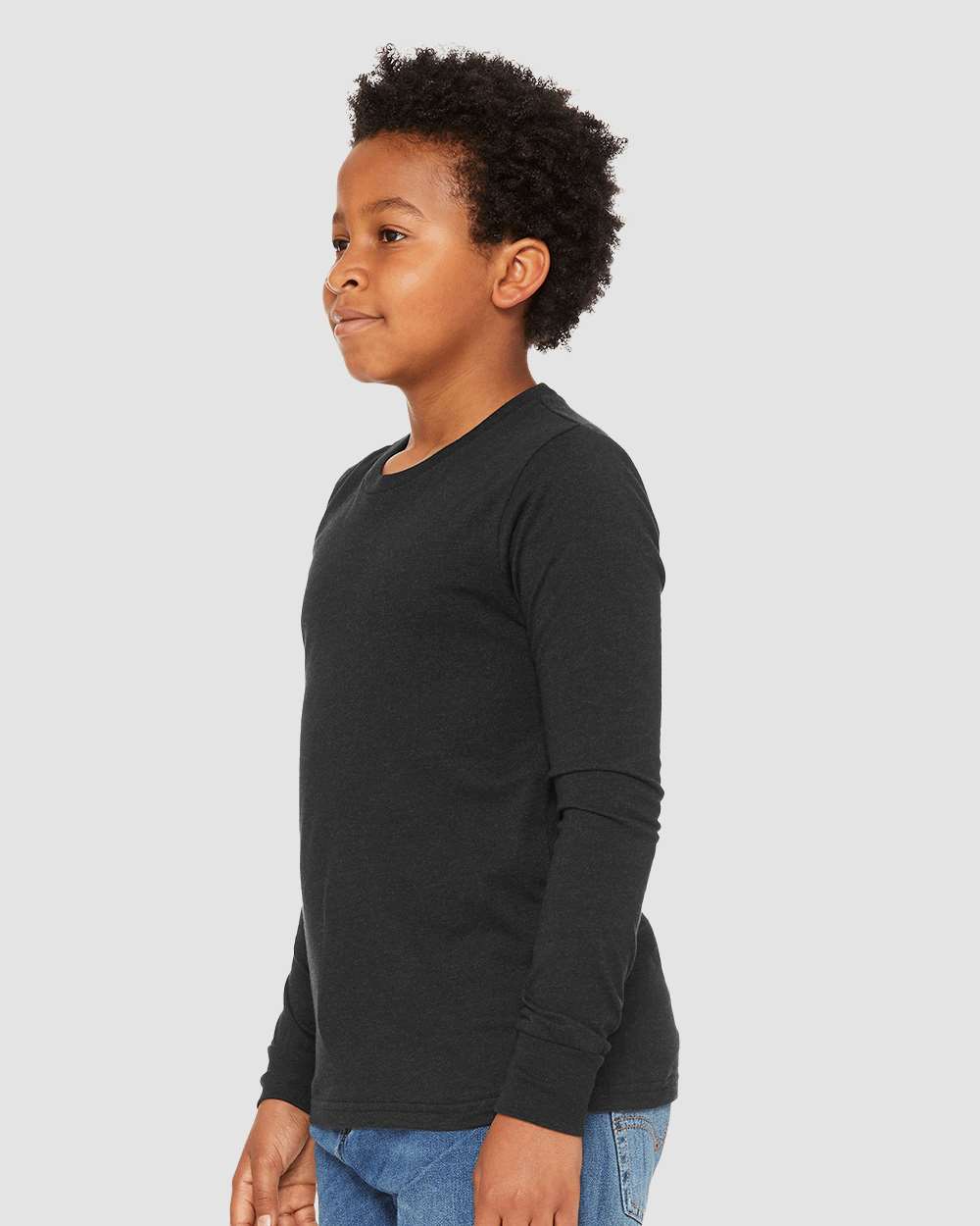BELLA + CANVAS-3501YCVC-Youth Heather CVC Long Sleeve Tee - Image 9